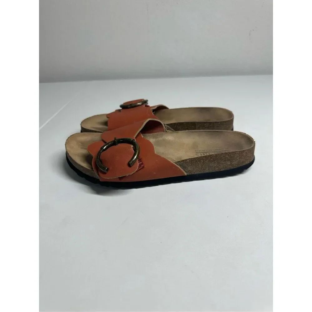 Cliffs By White Mountain Women’s Brown “Goyle” Slides Sandals Sz 6.5M See Notes